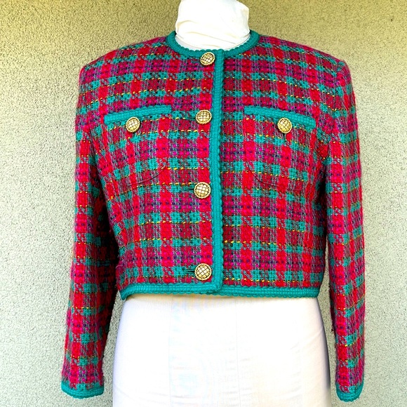 Vintage Jackets & Blazers - Précis 90s plaid wool jacket